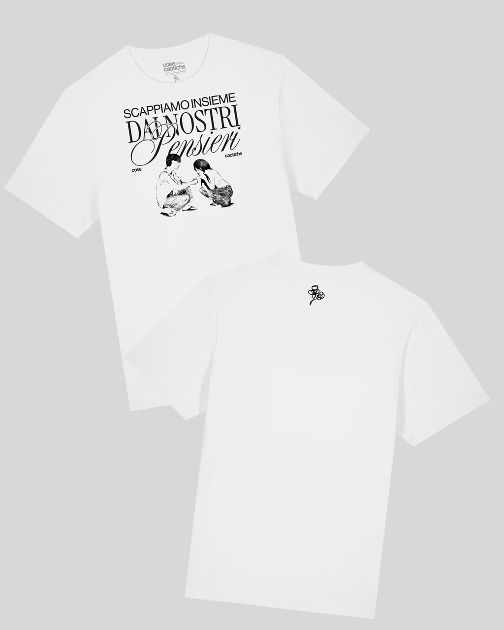 T-shirt “Scappiamo Insieme dai Nostri Pensieri”